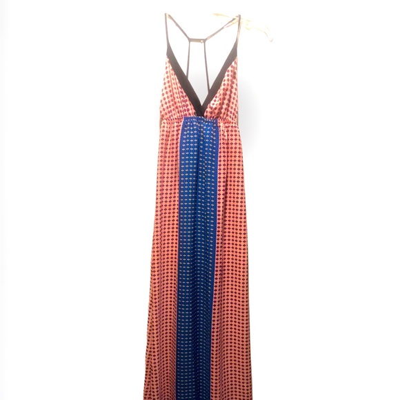 Lush- Bright & Sexy Backless Maxi Dress SZ Small - Picture 8 of 10